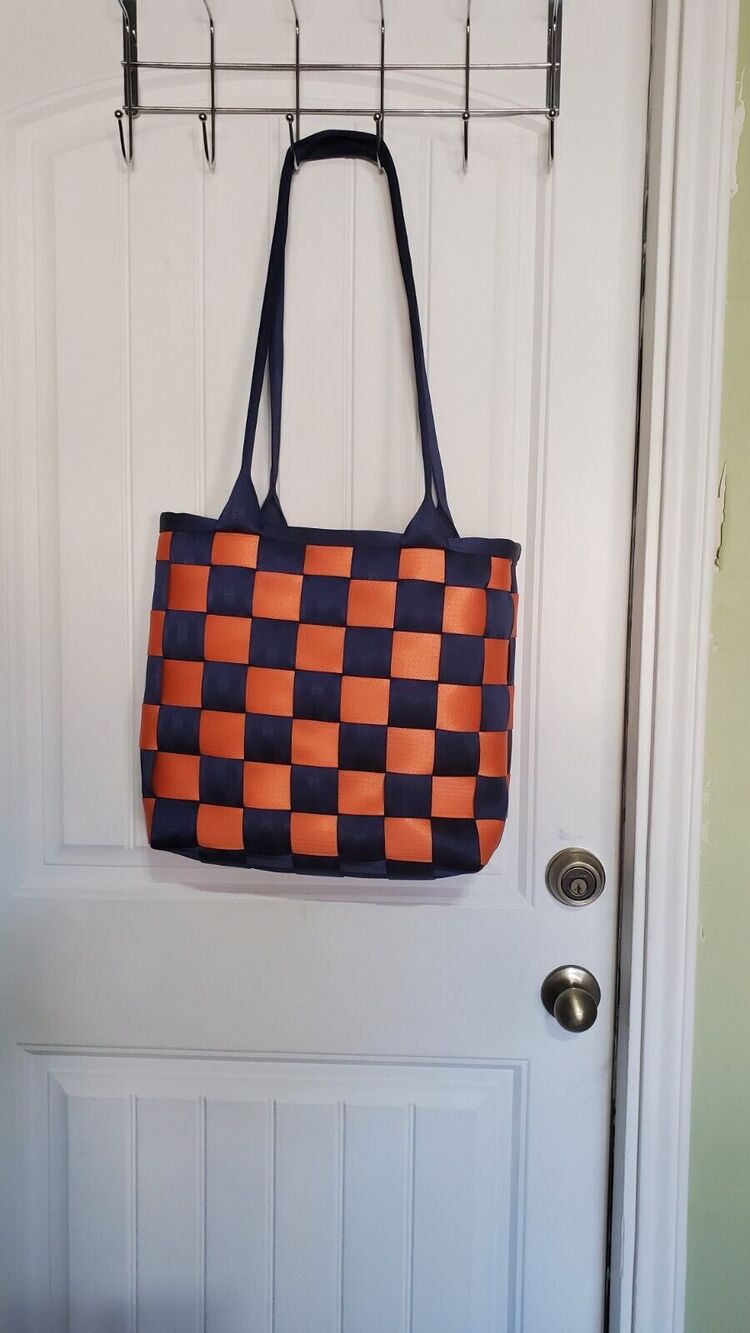 Aunt Sandy's Sewing Large Seat Belt Tote, weave style BAG CANVAS
